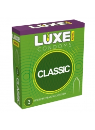 Гладкие презервативы LUXE Royal Classic - 3 шт. - Luxe - купить с доставкой в Братске