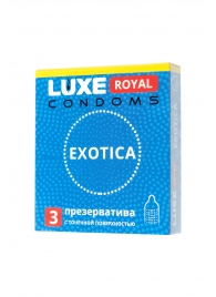 Текстурированные презервативы LUXE Royal Exotica - 3 шт. - Luxe - купить с доставкой в Братске