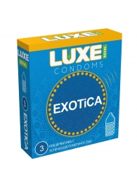 Текстурированные презервативы LUXE Royal Exotica - 3 шт. - Luxe - купить с доставкой в Братске