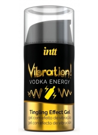 Жидкий интимный гель с эффектом вибрации Vibration! Vodka Energy - 15 мл. - INTT - купить с доставкой в Братске