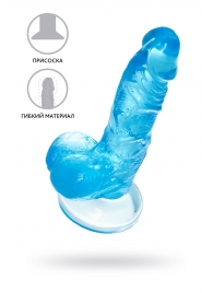 Голубой реалистичный фаллоимитатор Indy - 15,8 см. - A-toys купить с доставкой в интернет-магазине Orgasmix в Братске Голубой реалистичный фаллоимитатор Indy - 15,8 см. - A-toys