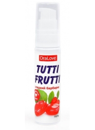 Гель-смазка Tutti-frutti со вкусом барбариса - 30 гр. - Биоритм - купить с доставкой в Братске