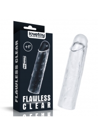 Прозрачная насадка-удлинитель Flawless Clear Penis Sleeve Add 1 - 15,5 см. - Lovetoy - в Братске купить с доставкой