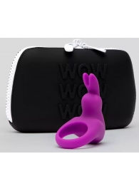 Фиолетовое эрекционное виброкольцо Happy Rabbit Cock Ring Kit - Happy Rabbit - в Братске купить с доставкой