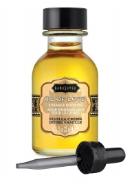 Масло для ласк с ароматом ванили Oil of Love Vanilla Creme - 22 мл. - Kama Sutra - купить с доставкой в Братске