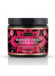 Пудра для тела Honey Dust Body Powder с ароматом клубники - 170 гр. - Kama Sutra - купить с доставкой в Братске
