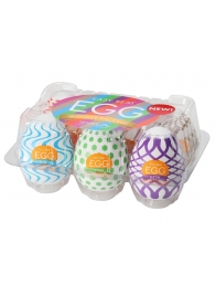 Набор из 6 мастурбаторов Tenga EGG IV с различным рельефом - Tenga - в Братске купить с доставкой