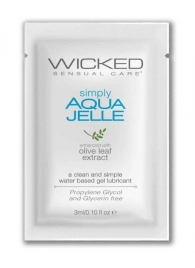 Гель-лубрикант Simply Aqua Jelle - 3 мл. - Wicked - купить с доставкой в Братске