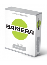 Ультратонкие презервативы Bariera Ultra Thin - 3 шт. - Bariera - купить с доставкой в Братске