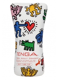 Мастурбатор-туба Keith Haring Soft Tube CUP - Tenga - в Братске купить с доставкой