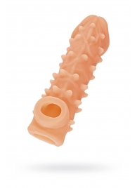 Телесная закрытая насадка с пупырышками Cock Sleeve Size S - 13,8 см. - KOKOS - в Братске купить с доставкой