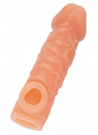 Телесная закрытая насадка с шершавой головкой Cock Sleeve Size S - 13,8 см. - KOKOS - в Братске купить с доставкой