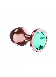Пробка цвета розового золота с малиновым кристаллом Diamond Topaz Shine L - 8,3 см. - Lola Games - купить с доставкой в Братске