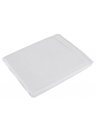 Белая виниловая простынь Vinyl Bed Sheet - Orion - купить с доставкой в Братске