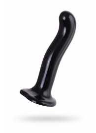 Черный стимулятор для пар P G-Spot Dildo Size M - 18 см. - Strap-on-me - в Братске купить с доставкой