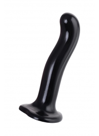 Черный стимулятор для пар P G-Spot Dildo Size M - 18 см. - Strap-on-me - в Братске купить с доставкой