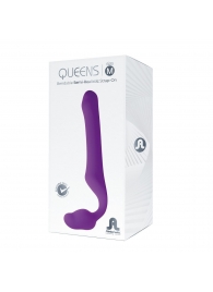 Лиловый безремневой страпон Queens M - Adrien Lastic - купить с доставкой в Братске