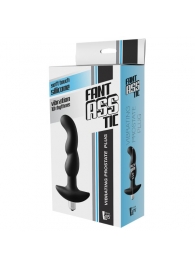 Черная вибропробка для простаты FantASStic Vibrating Prostate Plug - 14,5 см. - Dream Toys - в Братске купить с доставкой