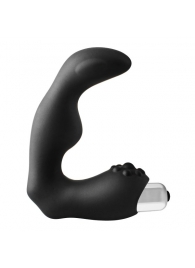 Черный вибромассажер простаты FantASStic Vibrating Prostate Massager - 11,3 см. - Dream Toys - в Братске купить с доставкой