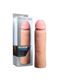Телесная фаллическая насадка на пенис Magnum Xtender - 23 см. - Blush Novelties - в Братске купить с доставкой