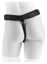 Страпон с телесной насадкой 7  Uncut with Strap on Harness - 18 см. - Pipedream - купить с доставкой в Братске