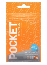 Карманный мастурбатор HEXA-BRICK - Tenga - в Братске купить с доставкой