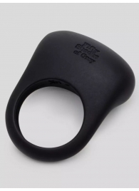 Черное эрекционное виброкольцо Sensation Rechargeable Vibrating Love Ring - Fifty Shades of Grey - в Братске купить с доставкой