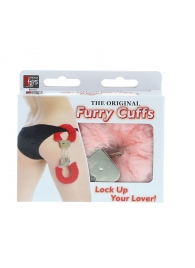 Металлические наручники с розовой меховой опушкой METAL HANDCUFF WITH PLUSH PINK - Dream Toys - купить с доставкой в Братске