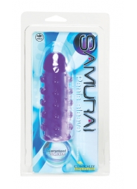 Закрытая фиолетовая насадка с пупырышками SAMURAI PENIS SLEEVE PURPLE - 14,5 см. - NMC - в Братске купить с доставкой