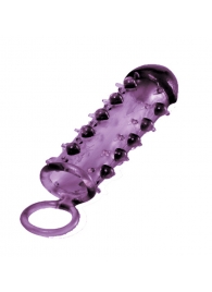 Закрытая фиолетовая насадка с пупырышками SAMURAI PENIS SLEEVE PURPLE - 14,5 см. - NMC - в Братске купить с доставкой