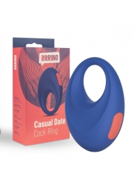 Синее эрекционное кольцо RRRING Casual Date Cock Ring - FeelzToys - в Братске купить с доставкой