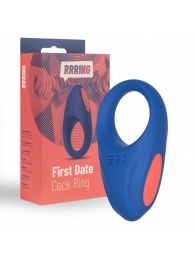 Синее эрекционное кольцо RRRING First Date Cock Ring - FeelzToys - в Братске купить с доставкой