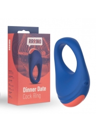 Синее эрекционное кольцо RRRING Dinner Date Cock Ring - FeelzToys - в Братске купить с доставкой