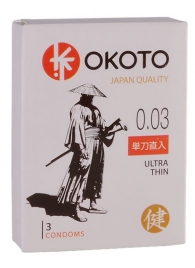 Ультратонкие презервативы OKOTO Ultra Thin - 3 шт. - Sitabella - купить с доставкой в Братске