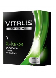 Презервативы увеличенного размера VITALIS PREMIUM x-large - 3 шт. - Vitalis - купить с доставкой в Братске