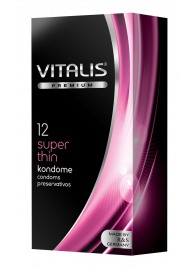 Ультратонкие презервативы VITALIS PREMIUM super thin - 12 шт. - Vitalis - купить с доставкой в Братске