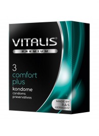 Контурные презервативы VITALIS PREMIUM comfort plus - 3 шт. - Vitalis - купить с доставкой в Братске