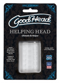 Прозрачный мастурбатор HELPING HEAD - Doc Johnson - в Братске купить с доставкой