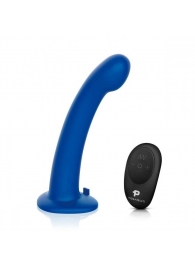 Синяя насадка Remote Control P-Spot G-Spot с черными трусиками - 20 см. - Pegasus - купить с доставкой в Братске