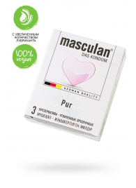 Супертонкие презервативы Masculan Pur - 3 шт. - Masculan - купить с доставкой в Братске