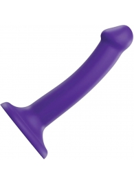 Фиолетовый фаллоимитатор-насадка Strap-On-Me Dildo Dual Density size S - 17 см. - Strap-on-me - купить с доставкой в Братске