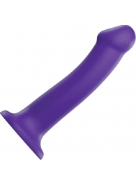 Фиолетовый фаллоимитатор-насадка Strap-On-Me Dildo Dual Density size L - 19 см. - Strap-on-me - купить с доставкой в Братске