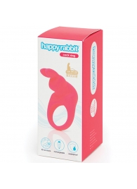 Розовое эрекционное виброкольцо Happy Rabbit Rechargeable Rabbit Cock Ring - Happy Rabbit - в Братске купить с доставкой