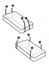 Фиксаторы для кровати WRAPAROUND MATTRESS RESTRAIN - Pipedream - купить с доставкой в Братске