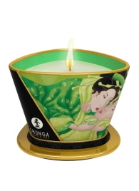 Массажная свеча Exotic Green Tea с ароматом зелёного чая - 170 мл. - Shunga - купить с доставкой в Братске