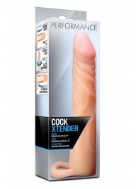 Телесная насадка на пенис Cock Xtender - 17,7 см. - Blush Novelties - в Братске купить с доставкой