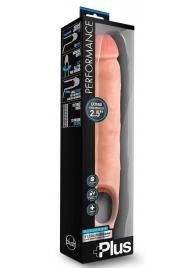 Телесная насадка-удлинитель 11.5 Inch Silicone Cock Sheath Penis Extender - 29,2 см. - Blush Novelties - в Братске купить с доставкой