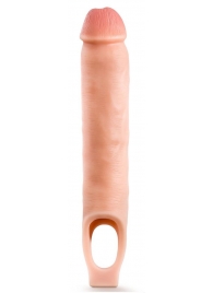 Телесная насадка-удлинитель 11.5 Inch Silicone Cock Sheath Penis Extender - 29,2 см. - Blush Novelties - в Братске купить с доставкой