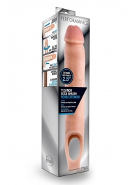 Телесная насадка на пенис 11.5 Inch Cock Sheath Penis Extender - 29,2 см. - Blush Novelties - в Братске купить с доставкой