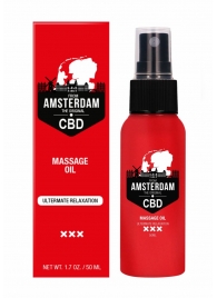 Стимулирующее массажное масло CBD from Amsterdam Massage Oil - 50 мл. - Shots Media BV - купить с доставкой в Братске